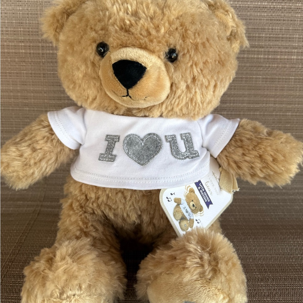 Hallmark Tan Teddy Bear with White I Love You Shirt